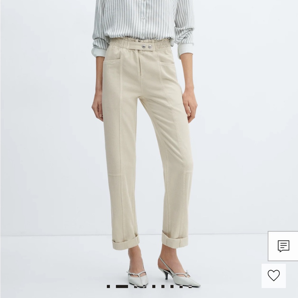 Mango Slouchy Jeans With Elastic Waist